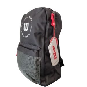 Mochila Wilson Negra 2 cierres - Image 4