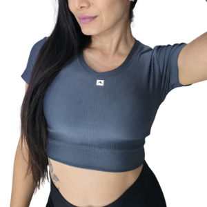 Crop Top manga corta
